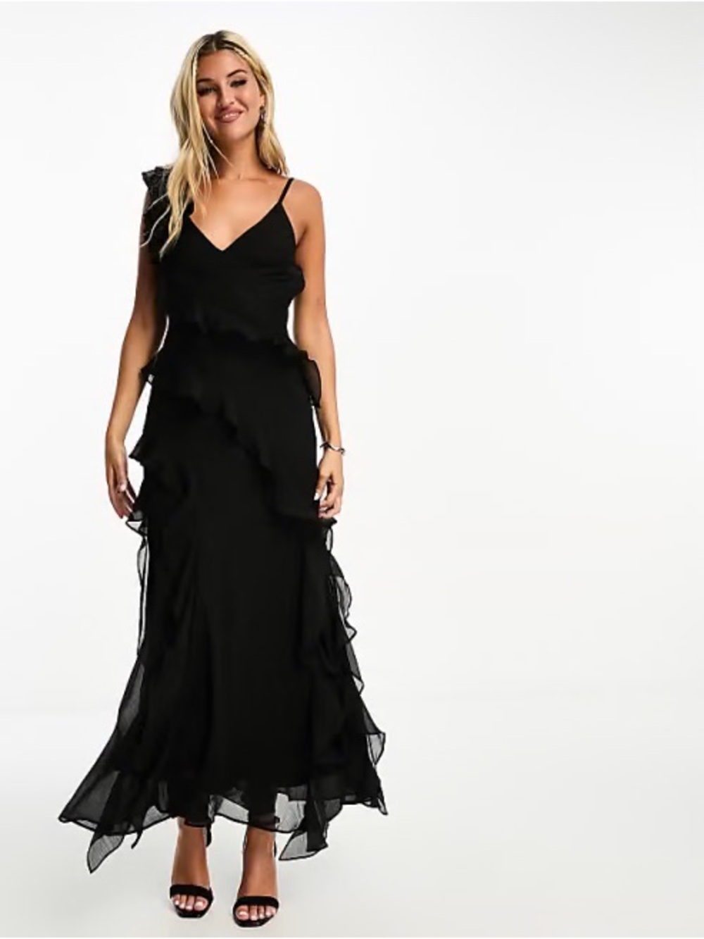 New! Ever New Melbourne Natalia Rosette Maxi dress